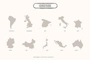 Travel Map Creator Collection, an Illustration by Happy Monday Creative (Thumbnail 18 of 22)