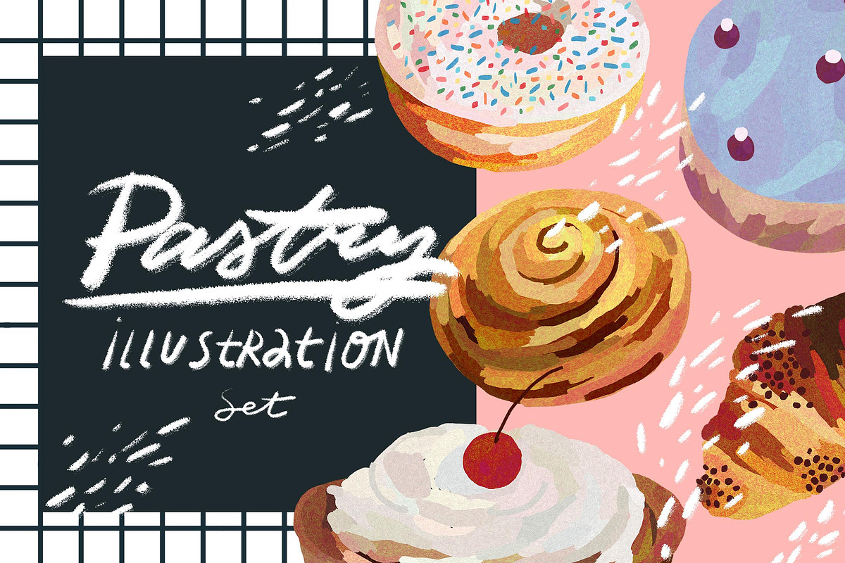 Bakery Products/Dessert Set, a Food Illustration by Anny (Photo 1 of 10)