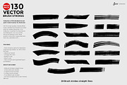 130 Vector Brush strokes collection., a Brushes & More by JAZZ STUDIO (Thumbnail 7 of 12)