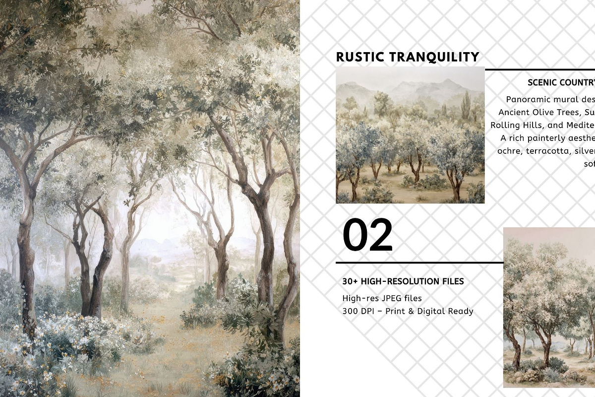 30+ Mediterranean Olive Grove Bundle, a Decorative Illustration by Virgo Studio (Photo 3 of 6)