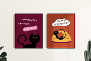 Cat Lovers Quotes Poster Wall Art, an Object Graphic by digitalsbydepi (Thumbnail 7 of 8)