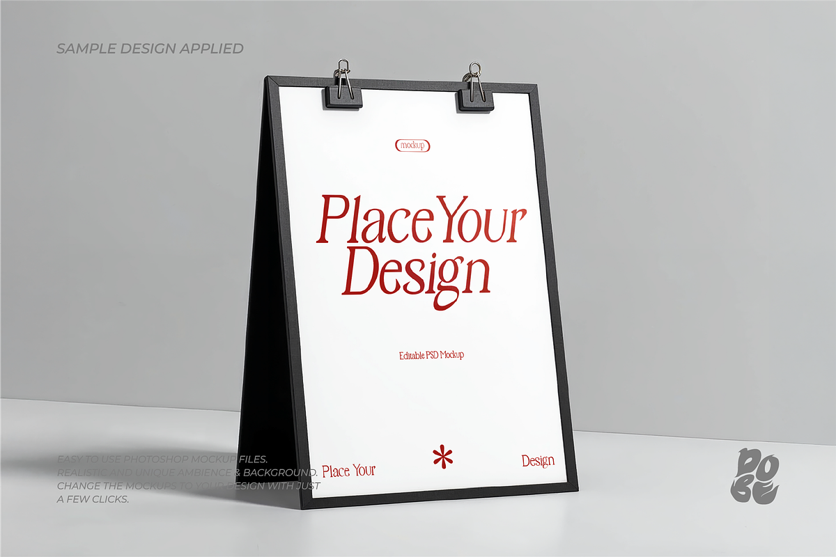 Minimalist Signage Mockup Vol.1, an Advertising Mockup by DOBE Studio (Photo 2 of 9)