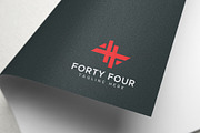 Number 44 logo design template, a Branding & Logo Template by Amadul11 (Thumbnail 3 of 4)