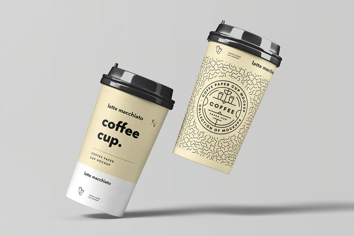 Paper Cup Mock-up, a Cups & Container Mockup by zippypixelstudio (Photo 3 of 13)