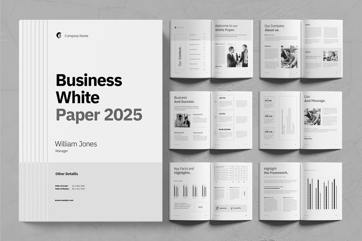 White Paper Layout, a Brochure Template by ContestDesign (Photo 1 of 3)