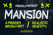 Mansion - A Modern Brush Font, a Handwritten Font by Marvadesign (Thumbnail 1 of 7)