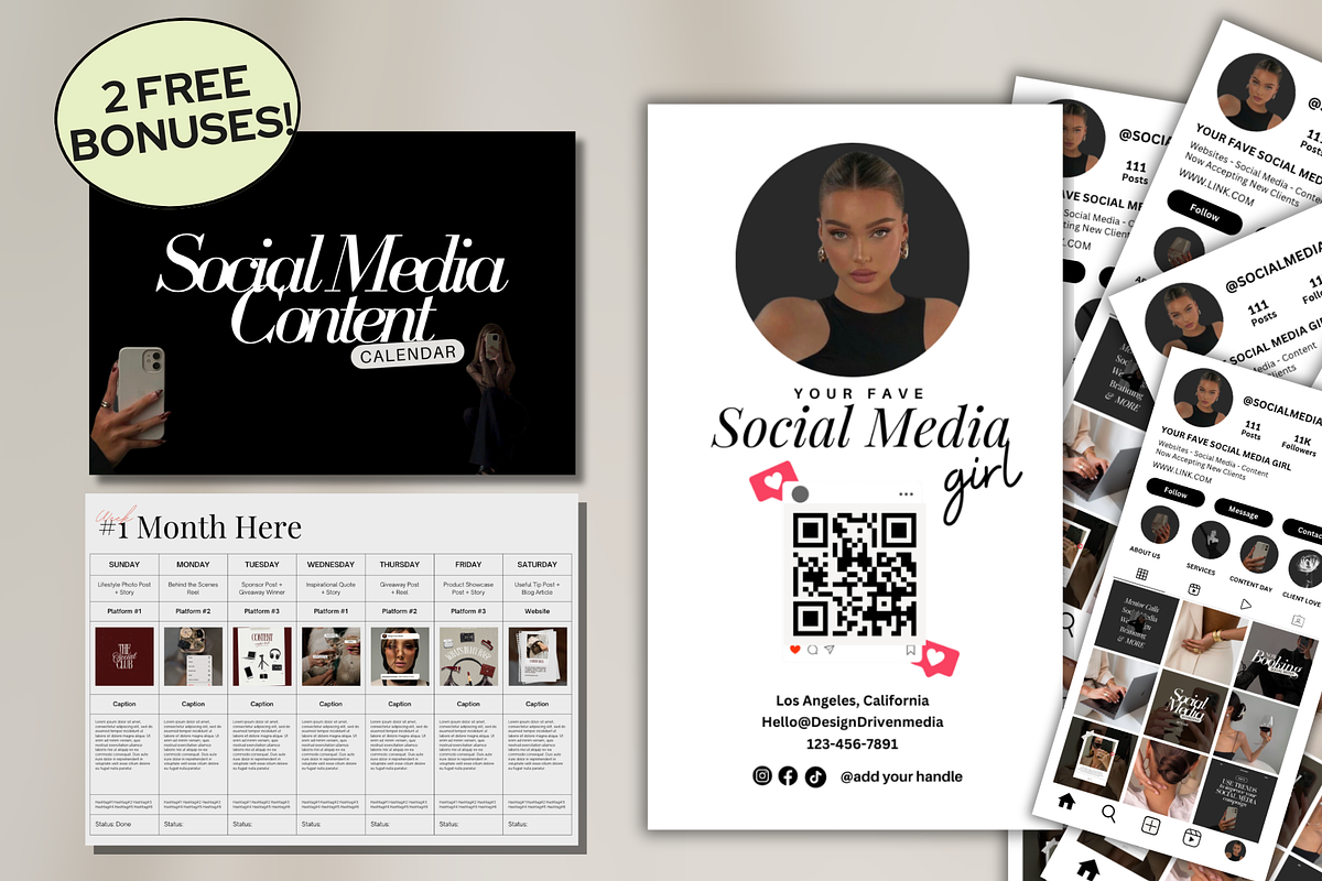 CONTENT Creator - Social Media Kit, a Design Template by Design Driven Media (Photo 7 of 12)