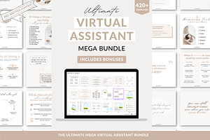 Virtual assistant Canva templates
