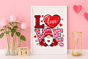 Valentine Gnome PNG, an Illustration by Canvas Craft (Thumbnail 4 of 7)