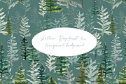 Watercolor fir trees and mountains, an Illustration by marie dricot (Thumbnail 11 of 11)