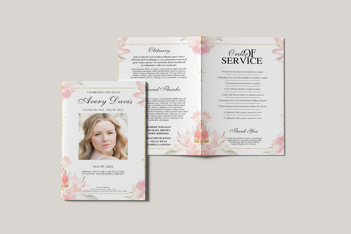 Funeral Program Celebration of Life, a Templates & Theme by iloveTemplate