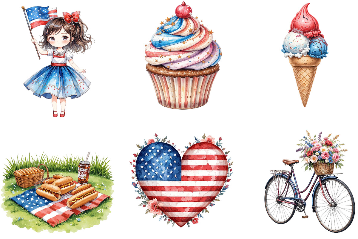 4th of July Sublimation, an Illustration by DreamArtGraphic (Photo 3 of 4)
