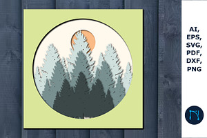 Layer Forest SVG Cricut Bundle SVG