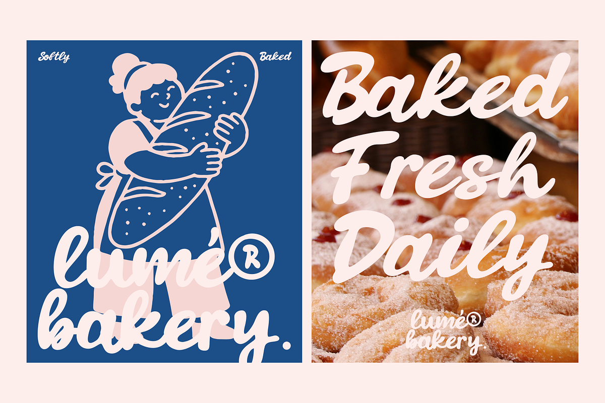 Etta Melody - Retro Bold Script, a Script Font by Indotype Foundry (Photo 8 of 10)