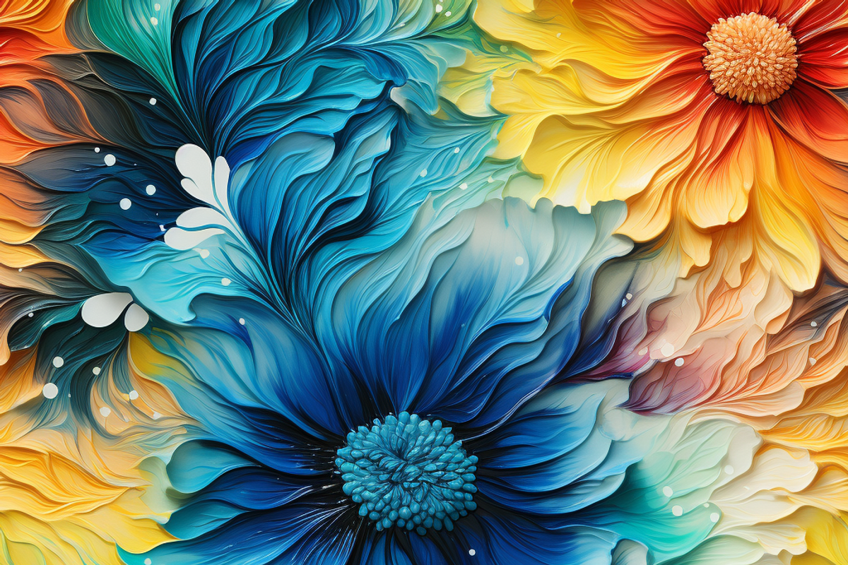 12 Seamless tie-dye flowers digital, a Pattern Graphic by ZaaxPrintables (Photo 7 of 7)