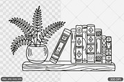 Floral Book SVG PNG Bundle Vol. 1, an Illustration by Actual Pixel (Thumbnail 9 of 29)