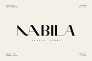 Camela Nabila - Modern Ligature Font, a Sans Serif Font by suhadidesign (Thumbnail 7 of 15)