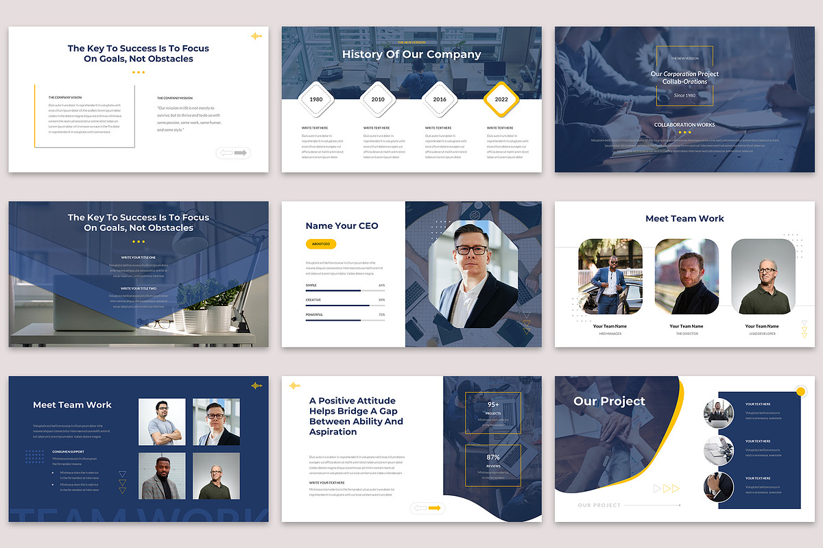 Corporate Powerpoint Template, a Presentation Template by Jaruka (Photo 3 of 5)