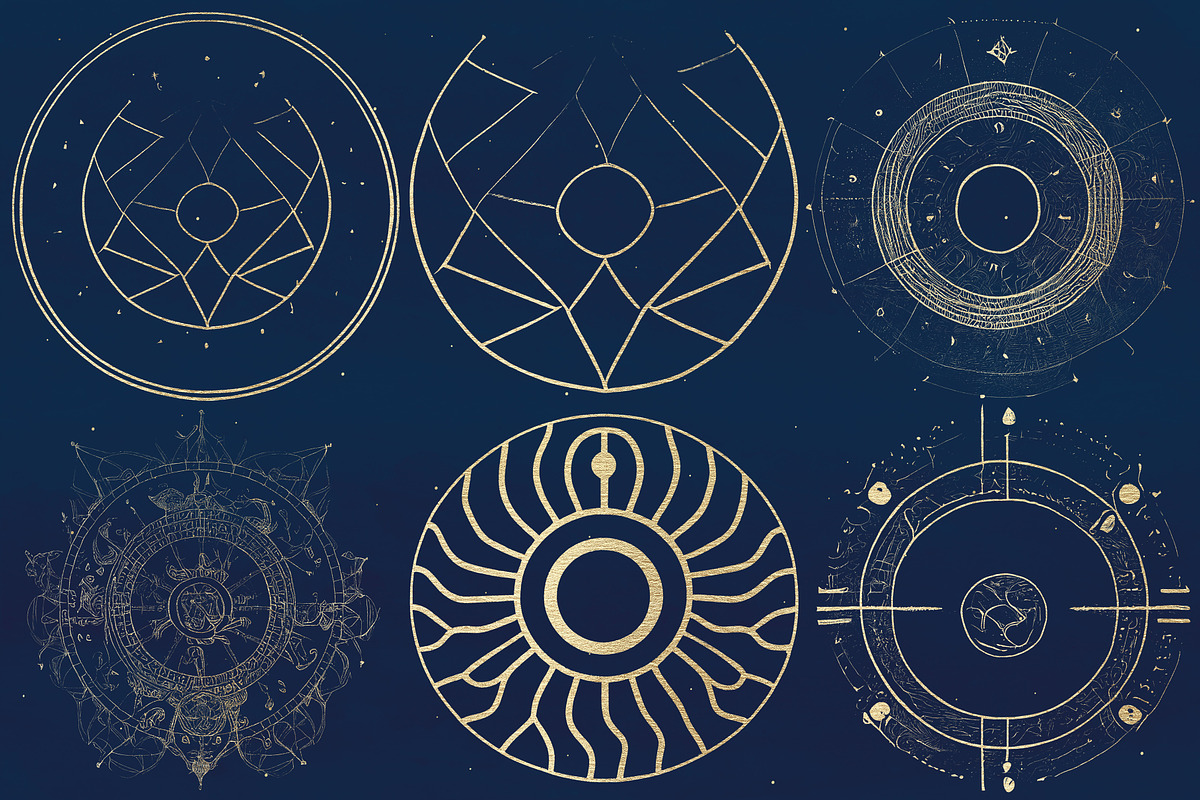 Magic Circles PS Brush & Clipart Set, a Brush Add-On by Paper Element (Photo 6 of 10)