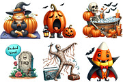 Funny Halloween Clipart, an Illustration by Pixels.Craft (Thumbnail 4 of 9)