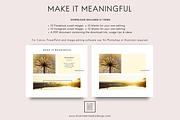 MAKE IT MEANINGFUL Social Media Pack, a Social Media Template by Illumineer Media & Design (Thumbnail 4 of 5)