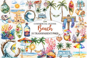 Summer Beach Sublimation Bundle, an Illustration by Designworld