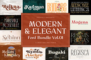 Modern Elegant Font Bundle - SALE, a Sans Serif Font by Kulokale (Thumbnail 1 of 13)