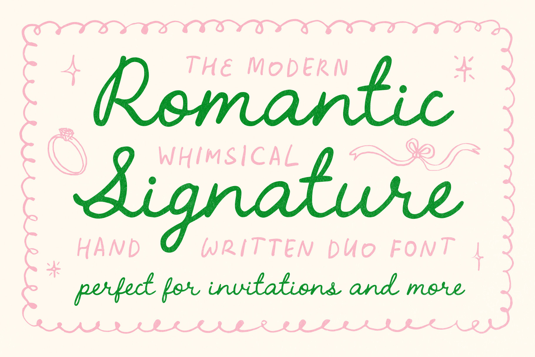 Handwritten Romantic Script Font Duo by Ayya Studio | Creative Market