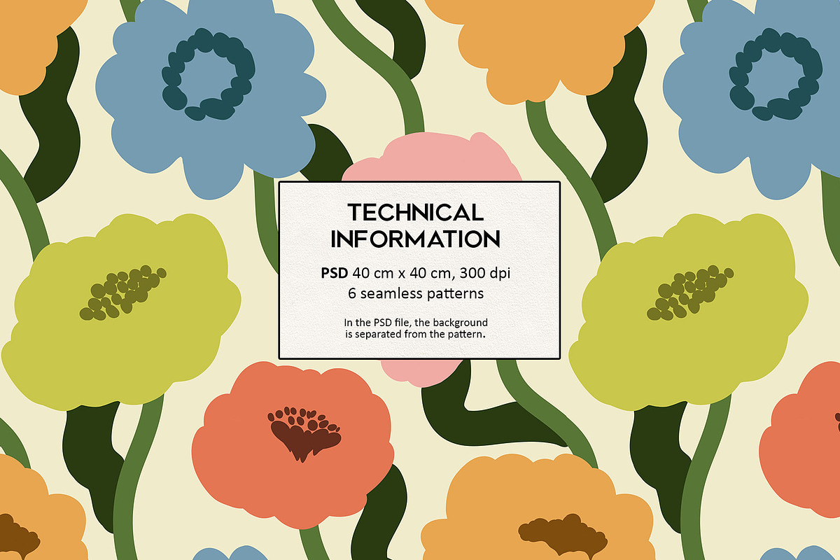 Poppy. Seamless pattern, a Pattern Graphic by emeraldthue (Photo 6 of 7)