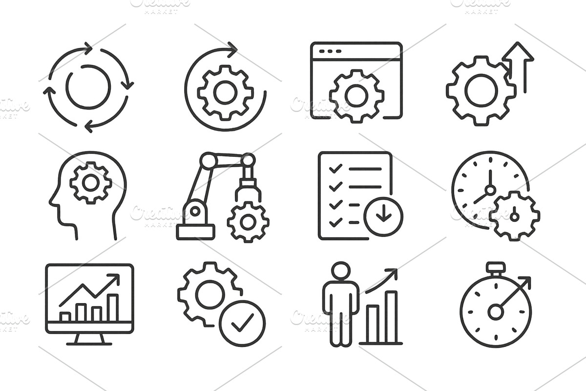 Vector illustration of gears, an Illustration by ZinetroN