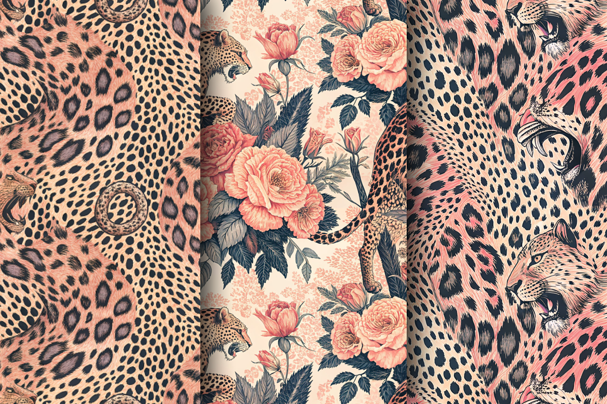 Seamless pattern. Animal and floral, a Pattern Graphic by Designs by Helen Trupak (Photo 1 of 8)
