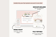 Systeme.io Ivory Rose Sales Funnel, a Landing Page Template by Hayley's Digital Hub (Thumbnail 4 of 10)
