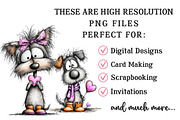 Whimsical Valentine Dog Clipart, an Illustration by OK Design (Thumbnail 4 of 6)