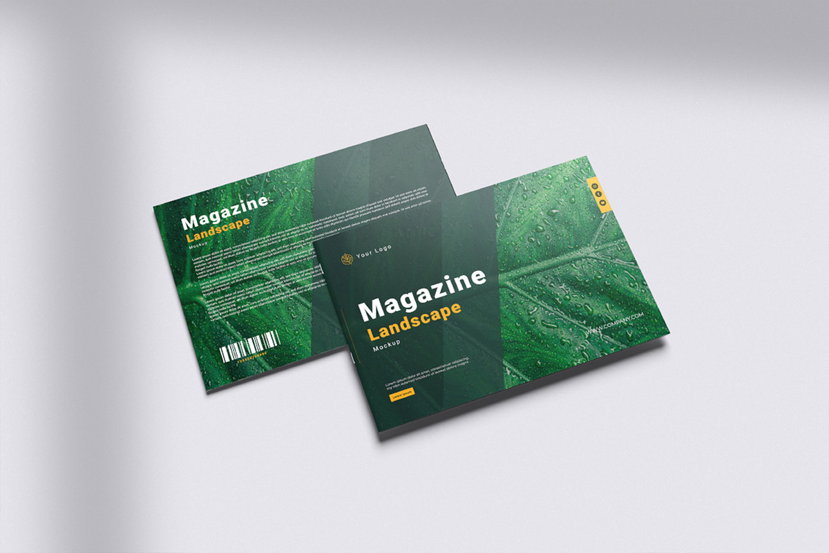 A4 Magazine landscape Mockup, a Books & Magazine Mockup by HanaSaka_Studio (Photo 5 of 5)