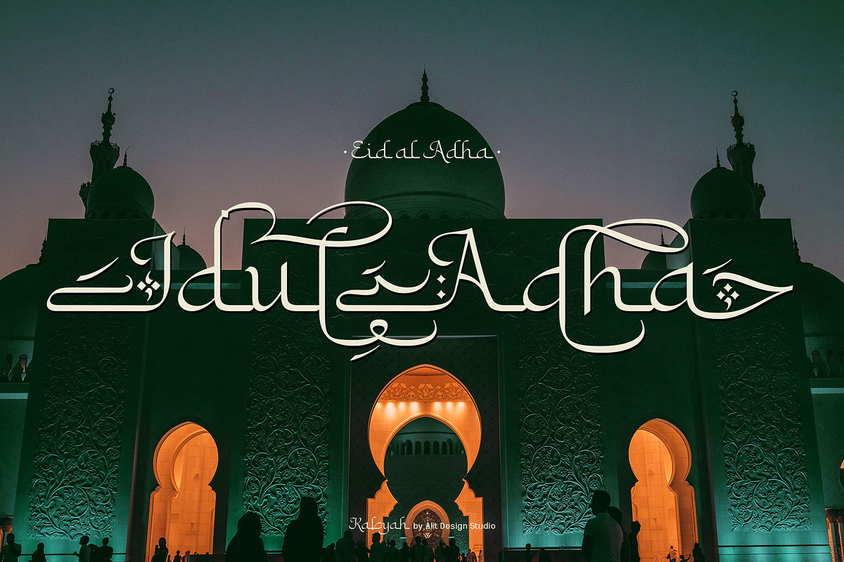 Kabyah Ramadhan Typeface, a Script Font by alit design (Photo 4 of 18)