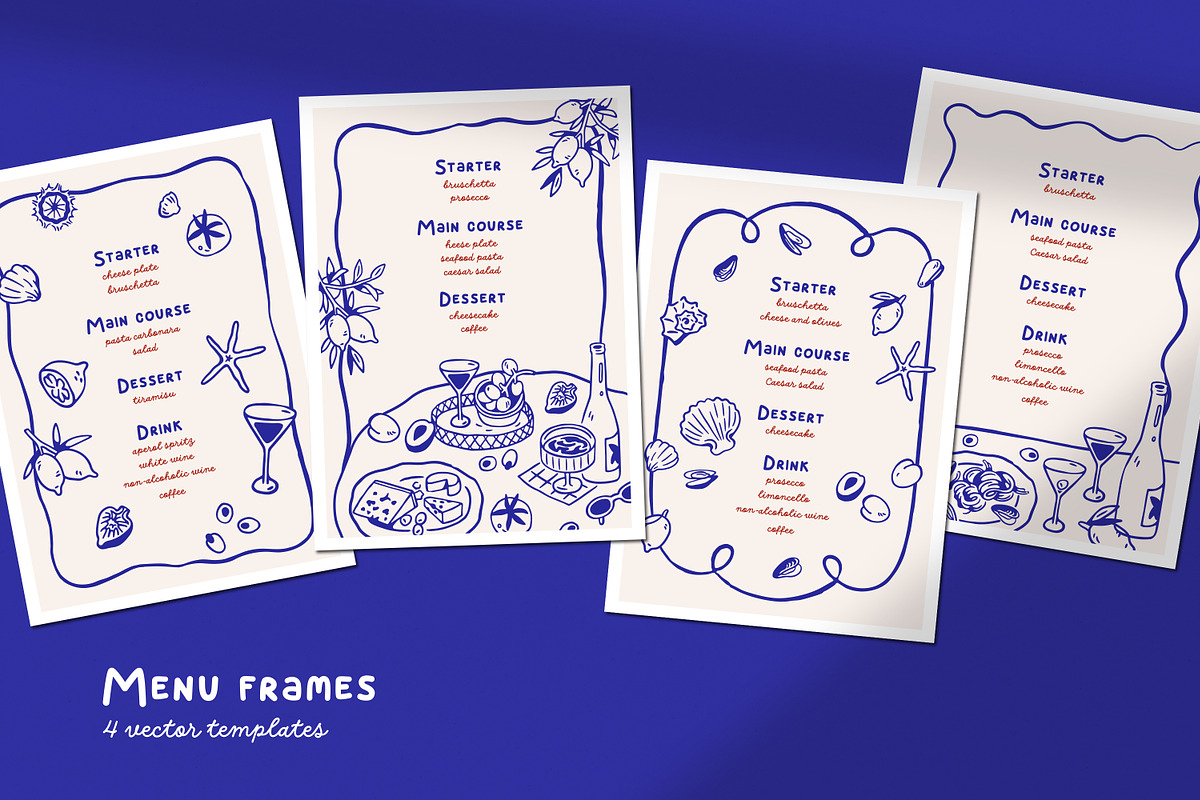 Italian restaurant, cafe menu design, an Illustration by Good Studio (Photo 1 of 5)