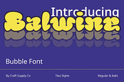 Balwine – Bubble Font, a Handwritten Font by Craft Supply Co. (Thumbnail 1 of 8)