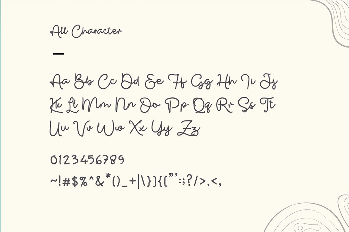 Gasing Monoline Script Font, a Script Font by Grontype (Photo 6 of 7)