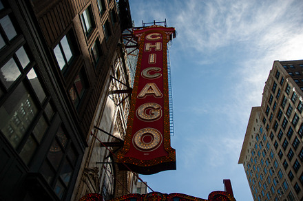 The Chicago Theatre Sign