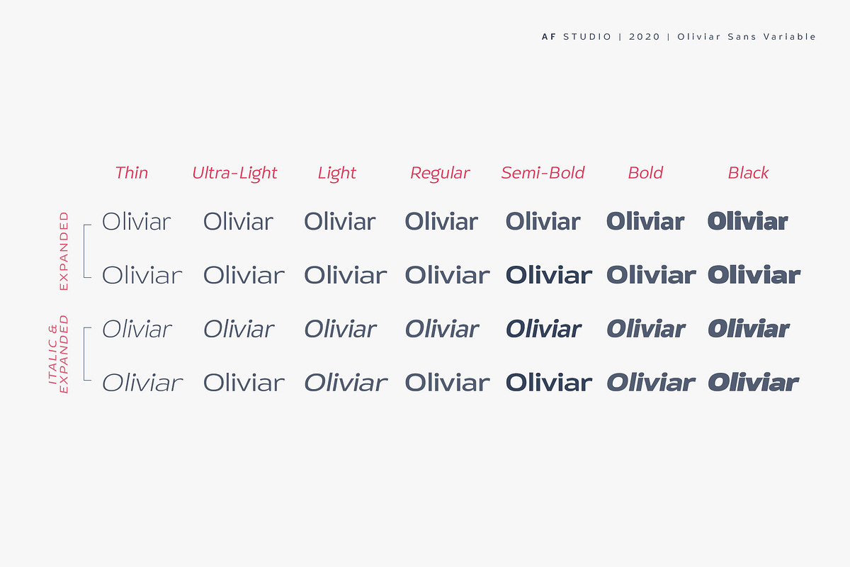 Oliviar Sans - Variable Fonts preview 3