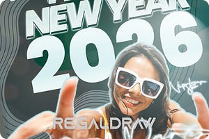 New Year Event Flyer, a Flyer Template by regalDRAW