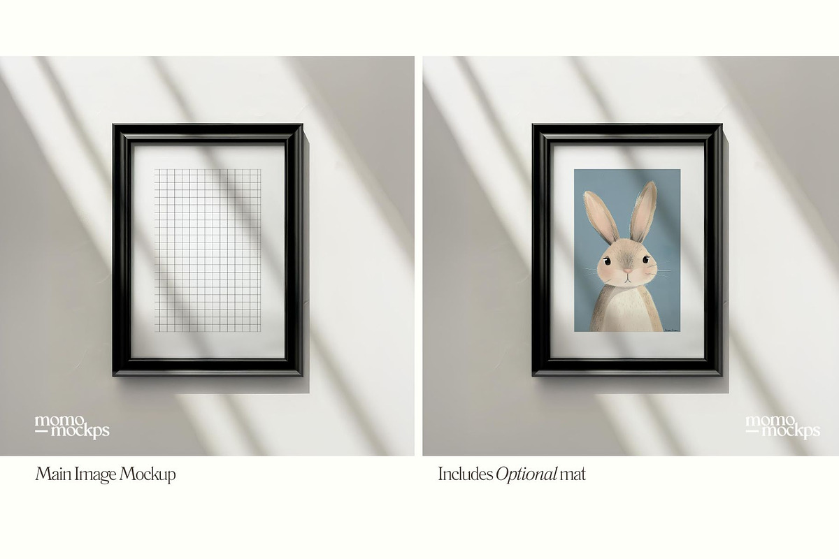 Black Frame Mockup | DIN A PSD, a Household Mockup by momomockps (Photo 5 of 6)