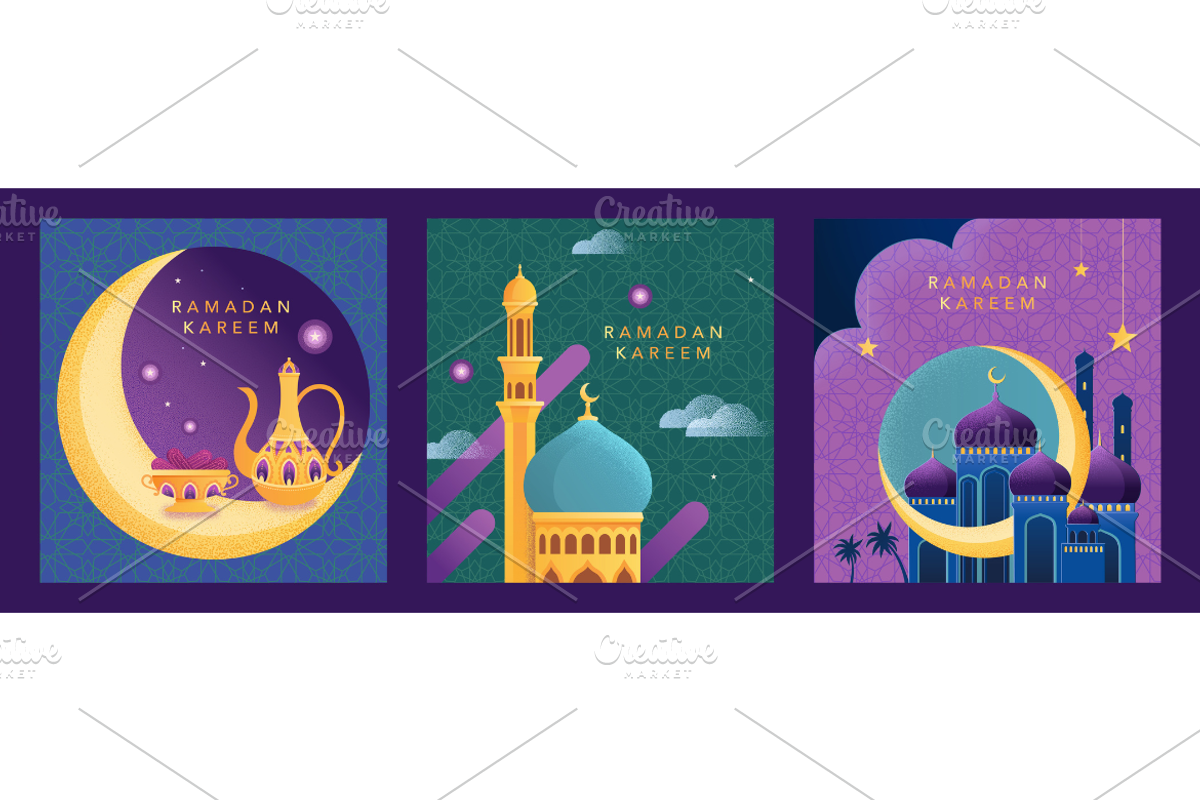 Modern Arabesque Ramadan Templates, a Card Template by TotallypicRF