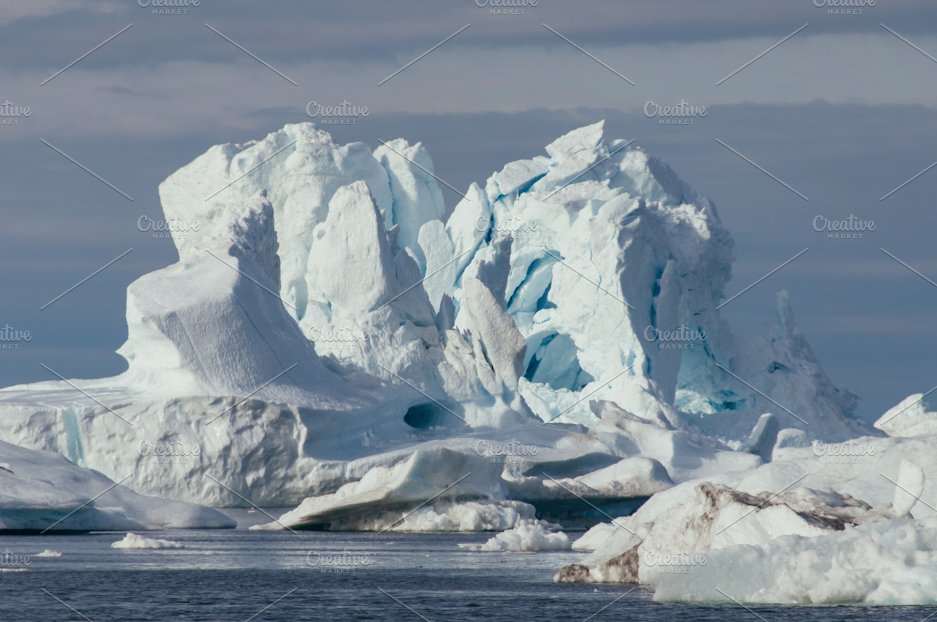 Surreal Icebergs In Greenland