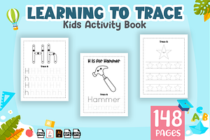 Learning To Trace Kids Activity Book