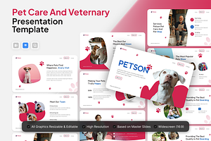 Pet Care and veternary Keynote, a Presentation Template by Annora Studio