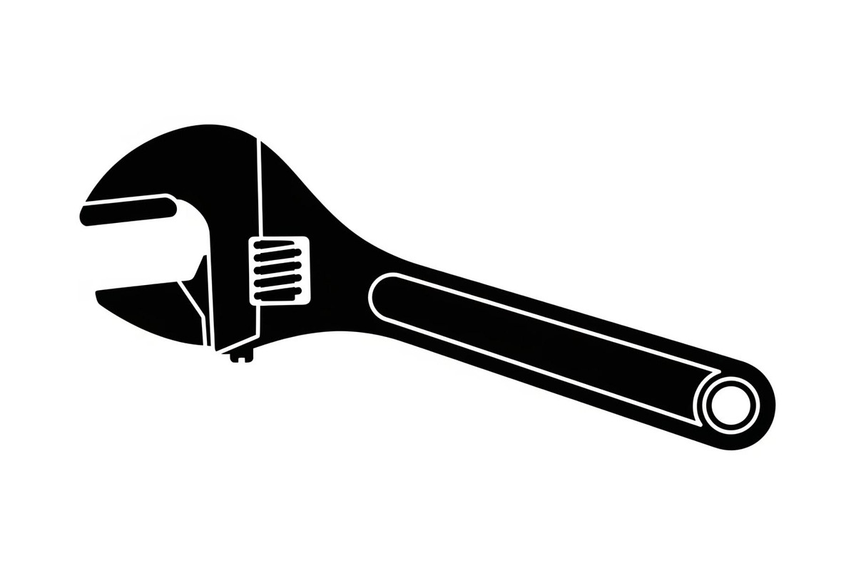 Adjustable Wrench Silhouette, a Graphic by hafijul (Photo 9 of 10)