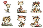 Whimsical Easter fox clipart, an Illustration by CreationArt (Thumbnail 4 of 7)