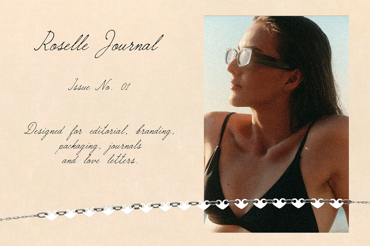 Roselle Journal | Script Font, a Script Font by Mneme (Photo 4 of 10)