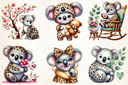 Koala Clipart, Leopard Koala Clipart, a Seasonal Illustration by Rose Art (Thumbnail 3 of 4)